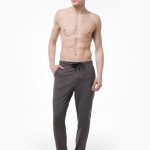 DFN Erkek Gri Beli Lastikli Cepli Tek Alt Manşetli Paça Pijama 6004