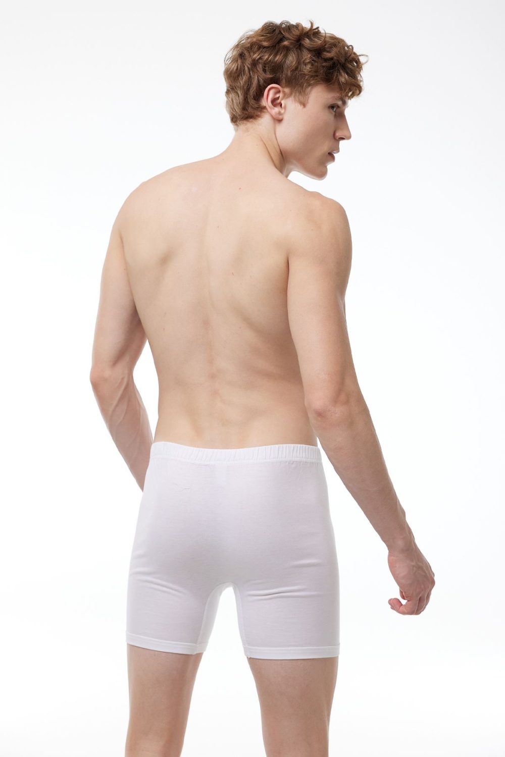 DFN Erkek Beyaz 6 Lı Paket %100 Pamuk Geniş Kalıp Arjantin Boxer 003-E - Görsel 2