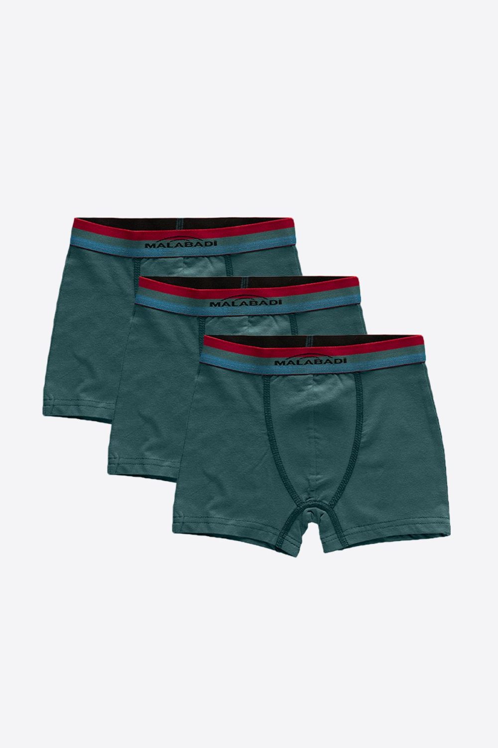 DFN Erkek Çocuk Yeşil 3 lü Pamuk Elastan Boxer 3M208