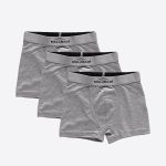 DFN Erkek Çocuk Gri 3 Lü Pamuk Elastan Boxer 3M208
