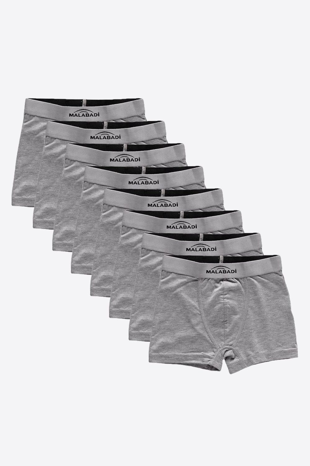 DFN Erkek Çocuk Gri 8 li Pamuk Elastan Boxer 8M208