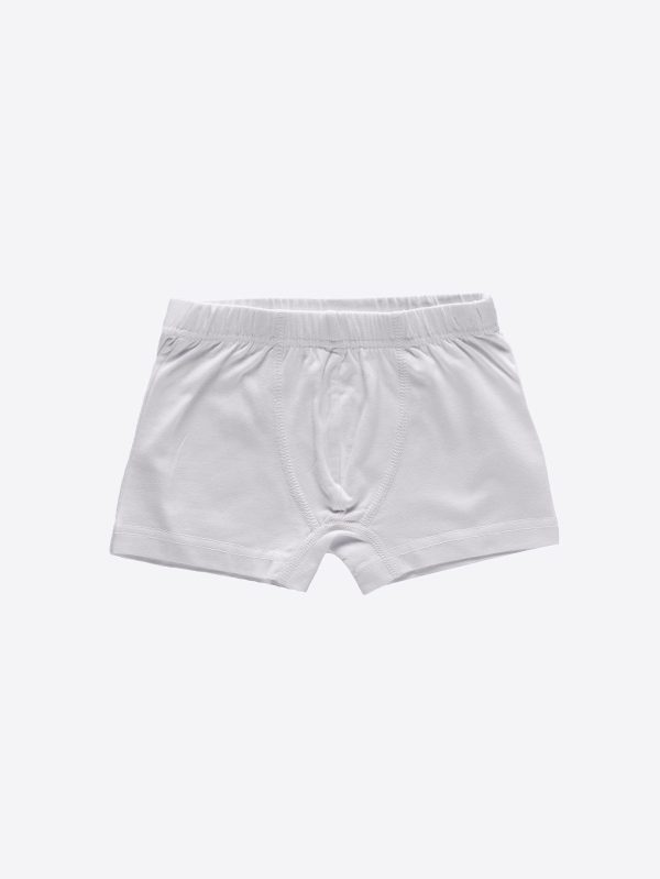 DFN Erkek Çocuk Beyaz Pamuk Elastan Boxer 209
