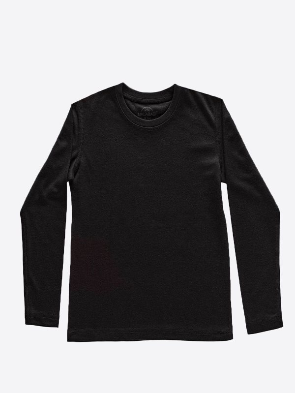 DFN Unisex Çocuk Siyah Uzun Kollu Viloft Termal Üst İçlik 405