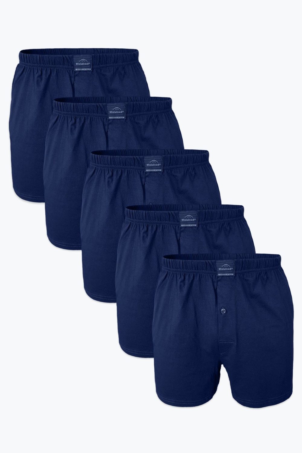 DFN Erkek Lacivert 5 Li Geniş Kalıp %100 Pamuk Boxer M240