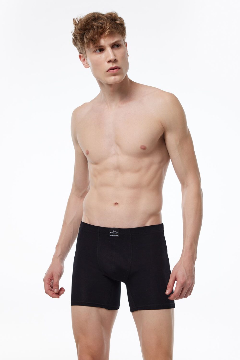 DFN Erkek Siyah Pamuk Elastan Uzun Boxer 073