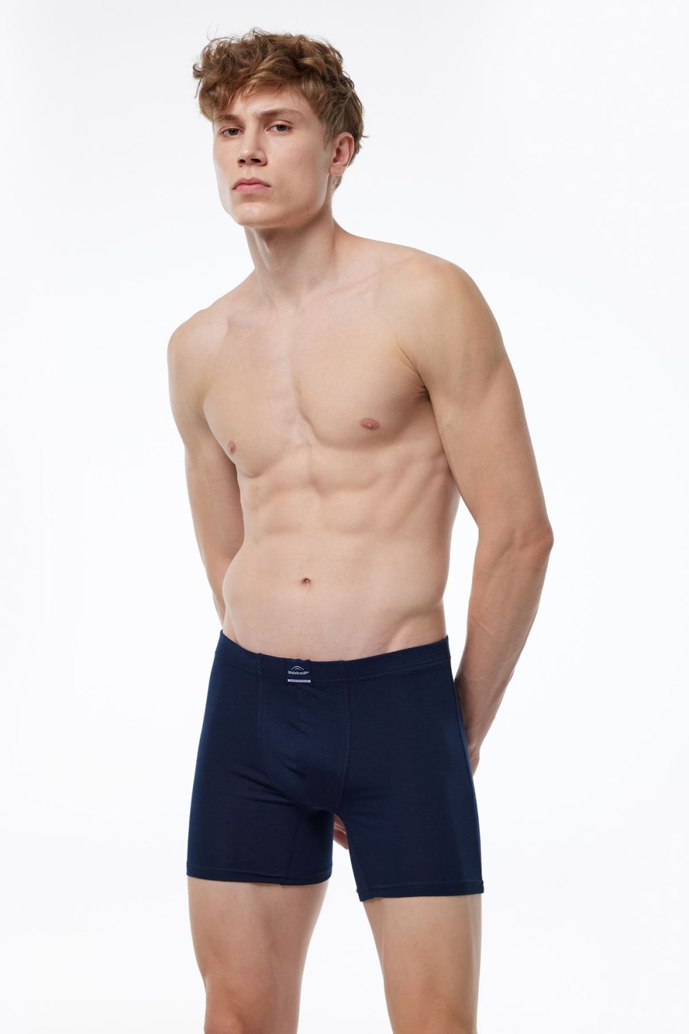 DFN Erkek Lacivert Pamuk Elastan Uzun Boxer 073