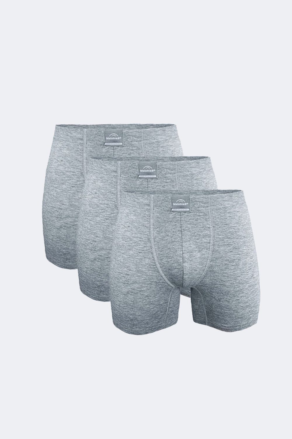 DFN Erkek Gri 3 Lü Pamuk Elastan Uzun Boxer 3M073