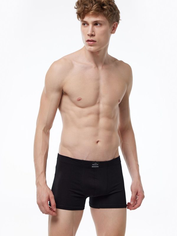 DFN Erkek Siyah Pamuk Elastan Boxer 074