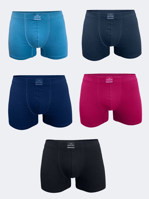 DFN Erkek Karışık Renk 5 Li Pamuk Elastan Boxer 5M074