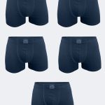 DFN Erkek Füme 5 Li Pamuk Elastan Boxer 5M074
