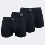DFN Erkek Siyah 3 lü Pamuk Elastan Boxer 3M074