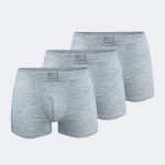 DFN Erkek Gri 3 Lü Pamuk Elastan Boxer 3M074