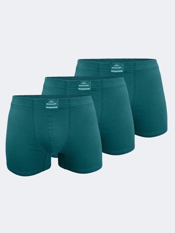 DFN Erkek Yeşil 3 Lü Pamuk Elastan Boxer 3M074