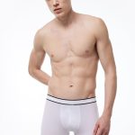 DFN Erkek Beyaz Pamuk Elastan Boxer 075