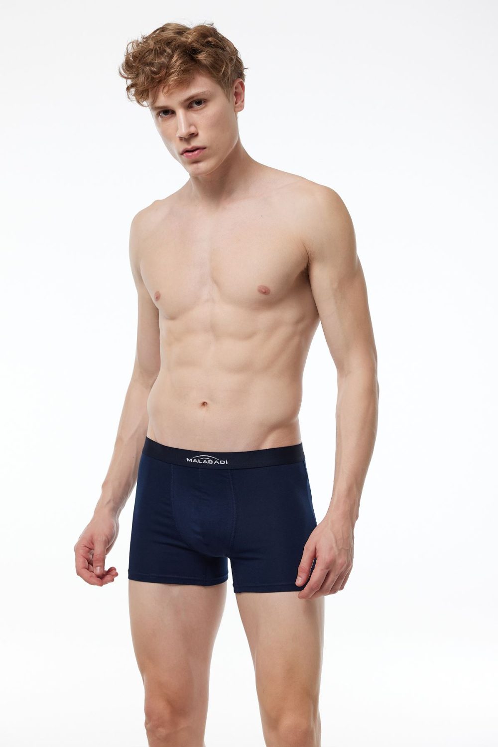 DFN Erkek Lacivert Pamuk Elastan Boxer 075 - Görsel 2
