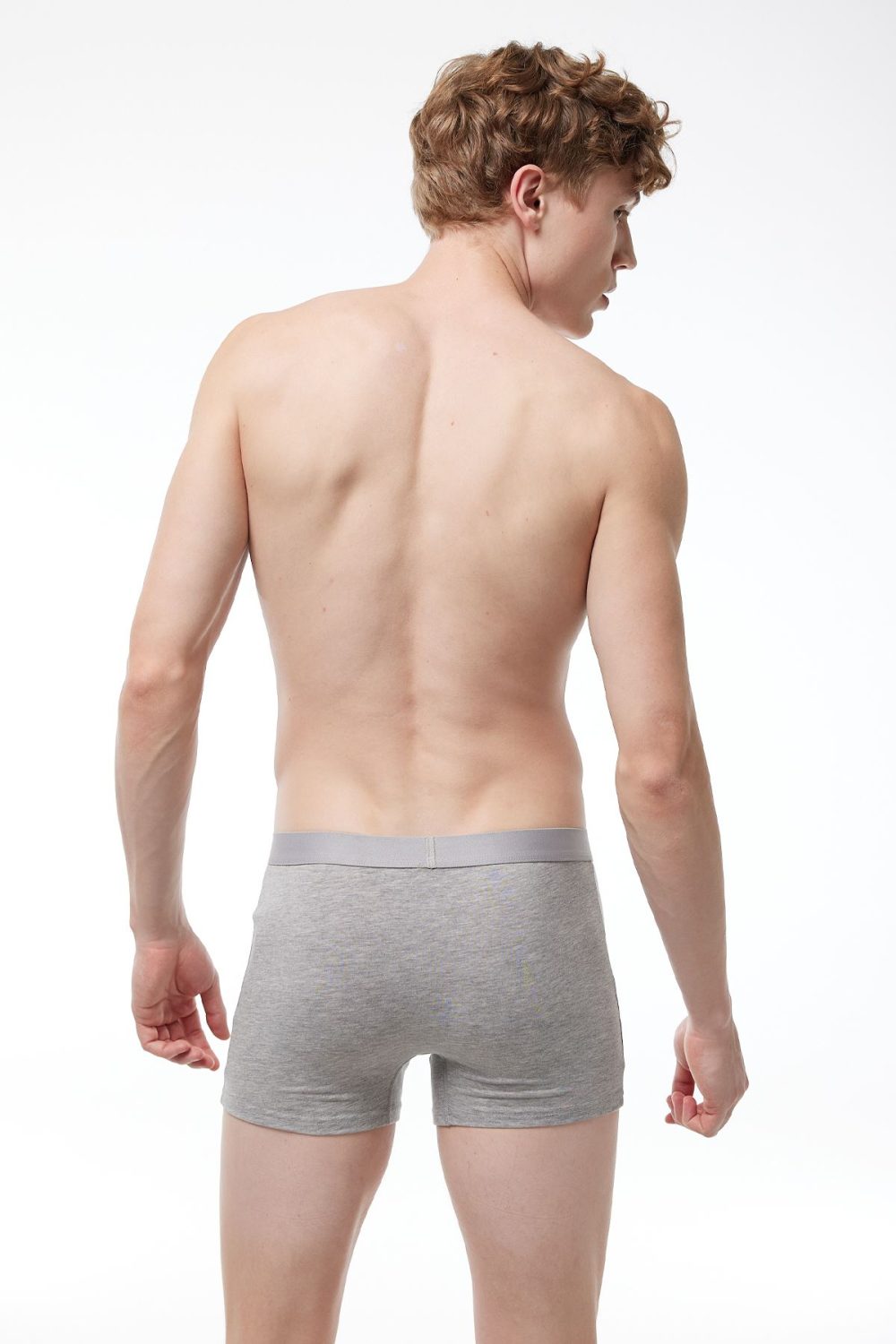 DFN Erkek Gri Pamuk Elastan Boxer 075 - Görsel 3