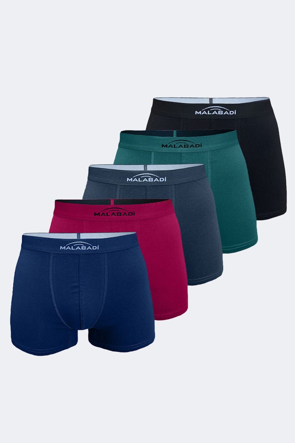 DFN Erkek Karışık Renk 5 Li Pamuk Elastan Boxer 5M075