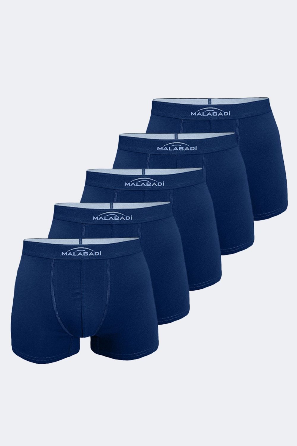DFN Erkek Lacivert 5 Li Pamuk Elastan Boxer 5M075