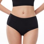 DFN Kadın Siyah 6 Lı Paket Pamuk Elastan Yüksek Bel Slip Külot 125