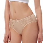 DFN Kadın Ten 6 Lı Paket Pamuk Elastan Dantelli Slip Külot 149