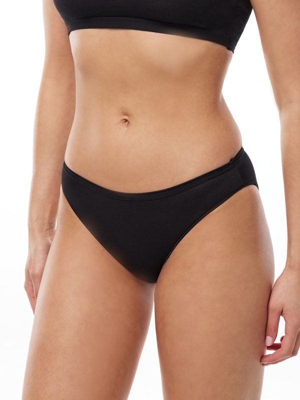 DFN Kadın Siyah 6 Lı Paket Modal Bikini Slip Külot 155