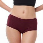 DFN Kadın Bordo 6 Lı Paket Geniş Kenarlı İz Yapmayan Modal Külot 1906