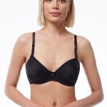 DFN Kadın Siyah Balenli Desteksiz Yumuşak Dokulu Soft Cup Sütyen 809