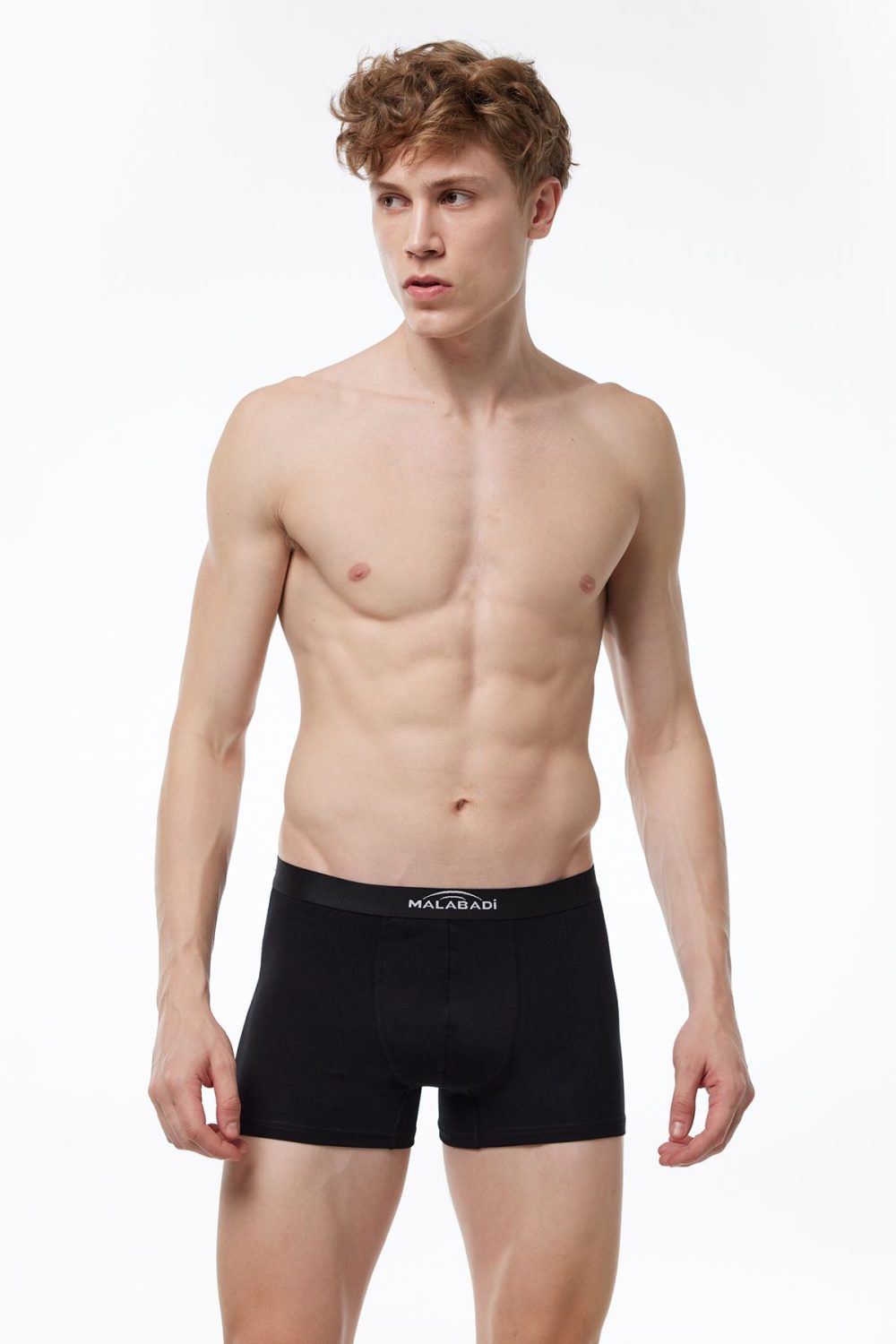 DFN Erkek Siyah 3 Lü Pamuk Elastan Boxer 3M075 - Görsel 2