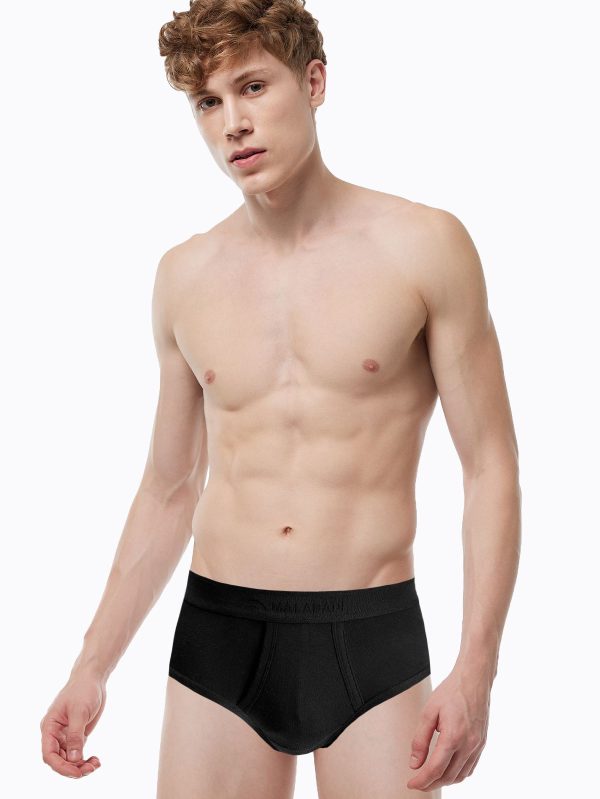 DFN Erkek Siyah Ribana Modal Slip 907