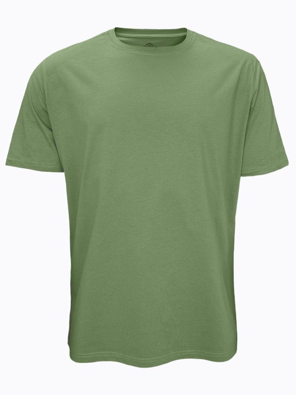DFN Haki Erkek Tişört Loose Fit / %100 Pamuk Bol Rahat Kesim 6040