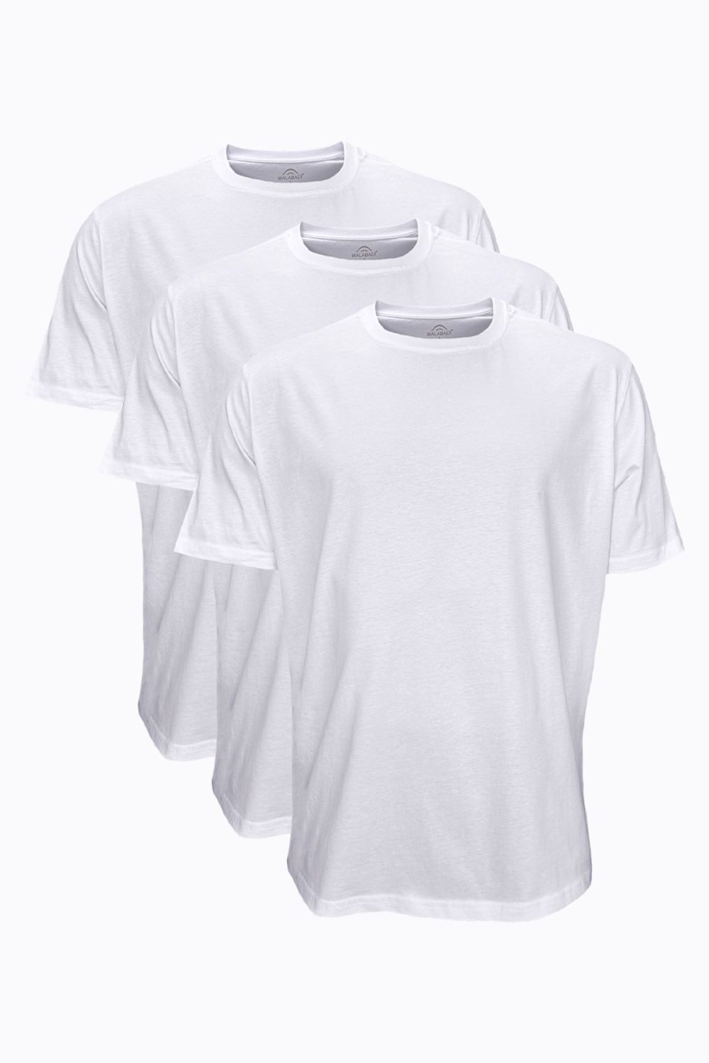 DFN Beyaz 3 lü Erkek Tişört Loose Fit / %100 Pamuk Bol Rahat Kesim 3M6040