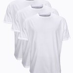 DFN Beyaz 3 lü Erkek Tişört Loose Fit / %100 Pamuk Bol Rahat Kesim 3M6040