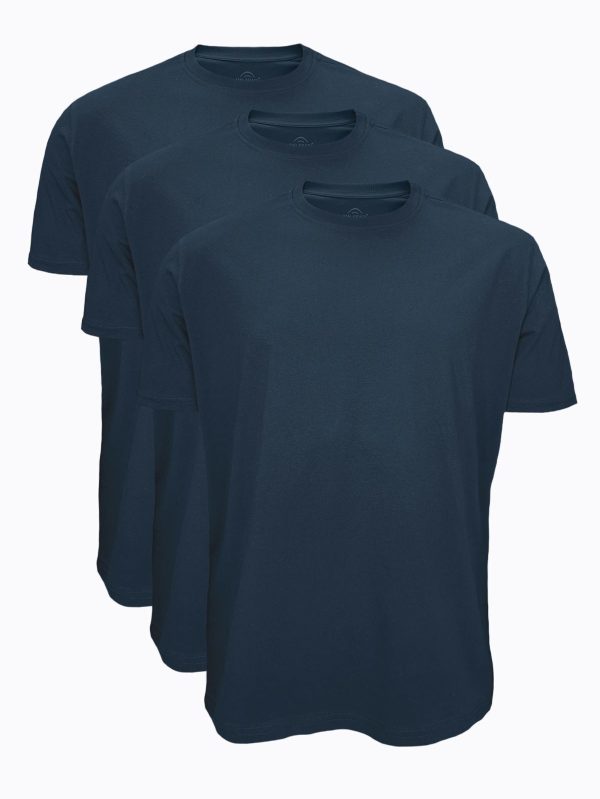 DFN Füme 3 lü Paket Erkek Büyük Beden Tişört Loose Fit / %100 Pamuk Bol Rahat Kesim 3M6041