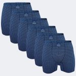 DFN Erkek Desenli 6 Lı Pamuk Elastan Uzun Boxer 6M073
