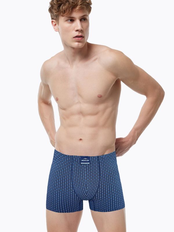 DFN Erkek Desenli Pamuk Elastan Boxer 074