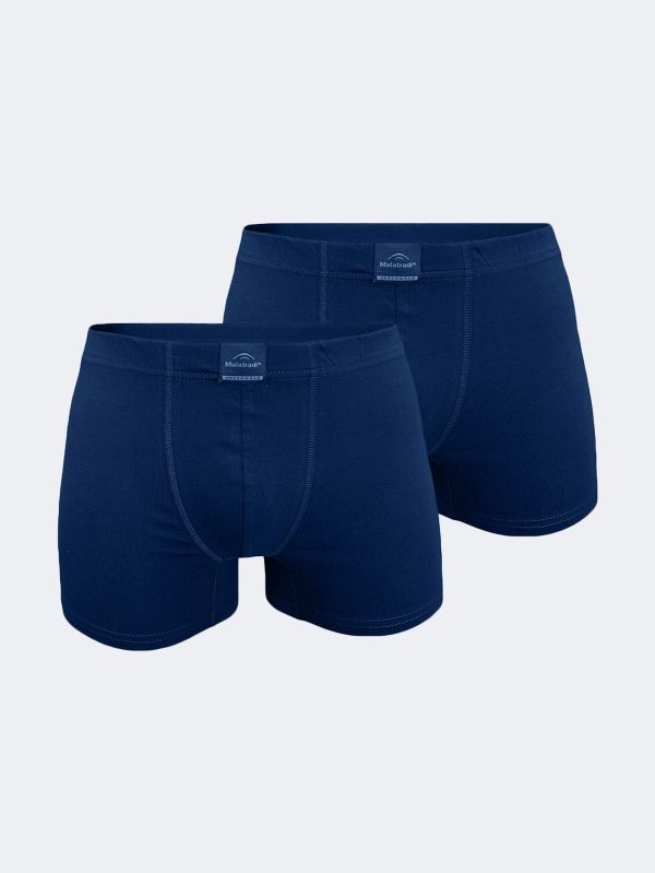 DFN Erkek Lacivert 2 li Pamuk Elastan Boxer 074
