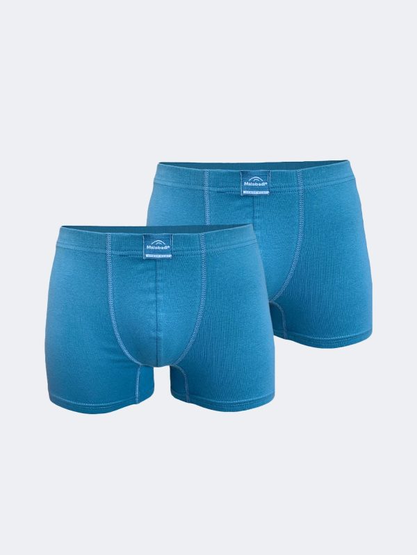 DFN Erkek Mavi 2 li Pamuk Elastan Boxer 074