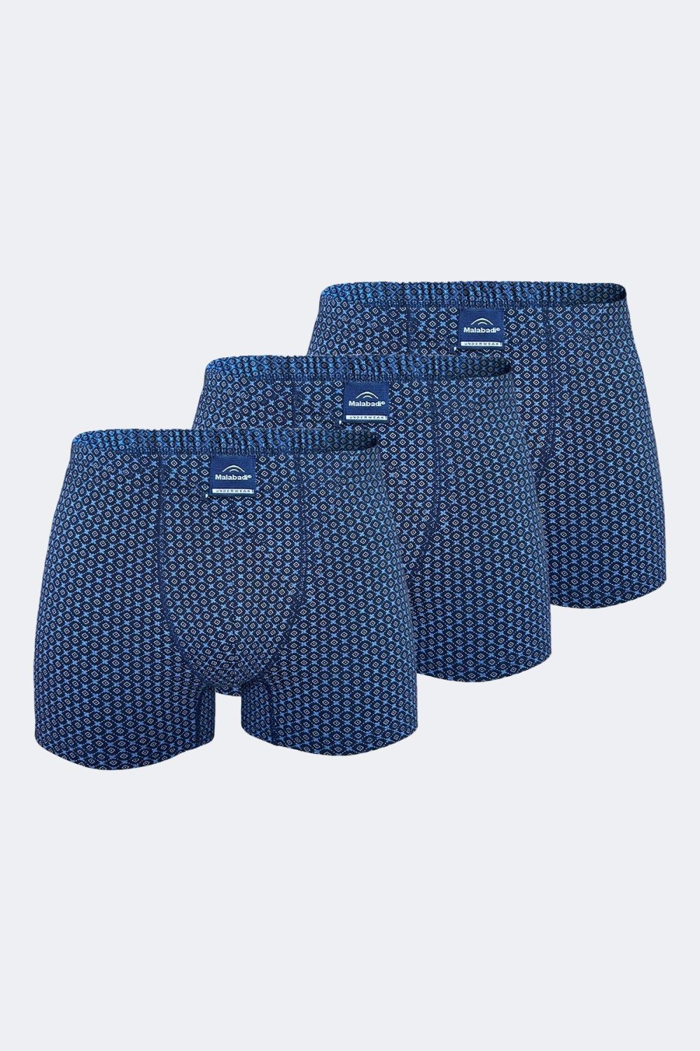 DFN Erkek Desenli 3 lü Pamuk Elastan Boxer 3M074