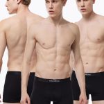 DFN Erkek Siyah 3 Lü Pamuk Elastan Boxer 3M075