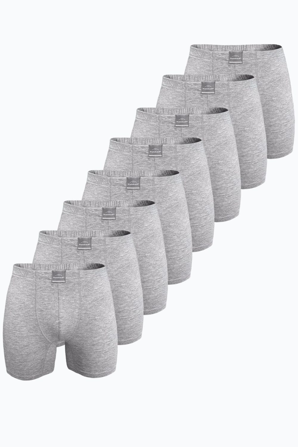 DFN Erkek Gri 8 li Premium Collection Modal Uzun Boxer 8M250