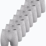 DFN Erkek Gri 8 li Premium Collection Modal Uzun Boxer 8M250