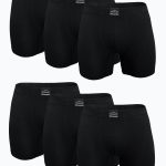 DFN Erkek Siyah 6 lı Premium Collection Modal Uzun Boxer 6M250
