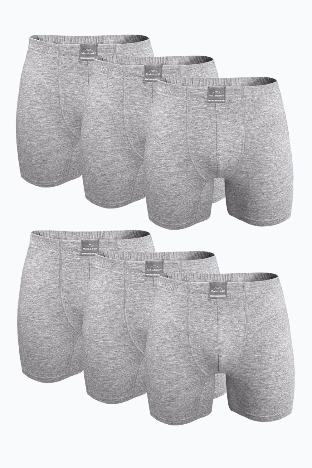 DFN Erkek Gri 6 lı Premium Collection Modal Uzun Boxer 6M250
