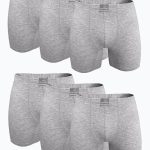 DFN Erkek Gri 6 lı Premium Collection Modal Uzun Boxer 6M250