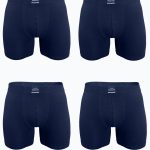 DFN Erkek Lacivert 4 lü Premium Collection Modal Uzun Boxer 4M250