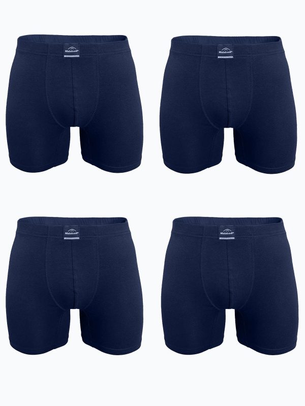 DFN Erkek Lacivert 4 lü Premium Collection Modal Uzun Boxer 4M250