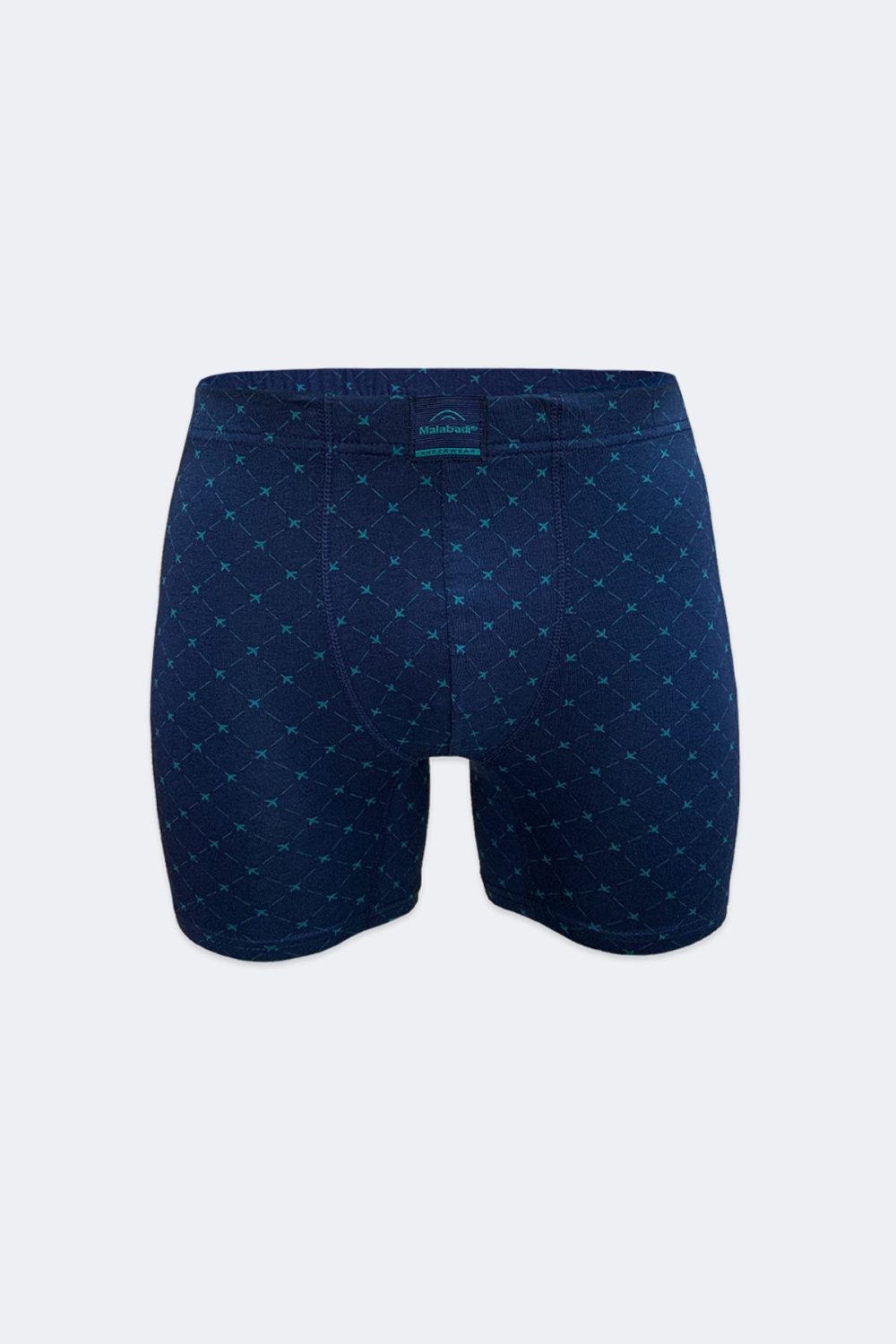 DFN Erkek 3 lü Lacivert Desenli Premium Collection Modal Uzun Boxer 3M250 - Görsel 4