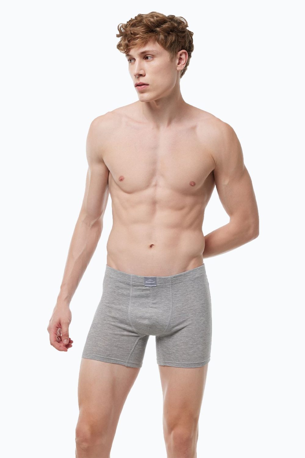 DFN Erkek 3 lü Gri Premium Collection Modal Uzun Boxer 3M250 - Görsel 3