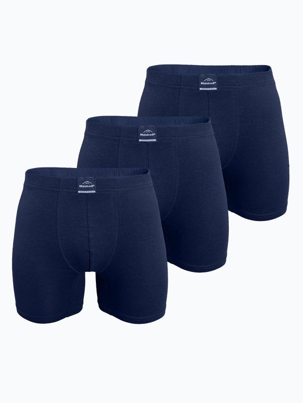 DFN Erkek 3 lü Lacivert Premium Collection Modal Uzun Boxer 3M250