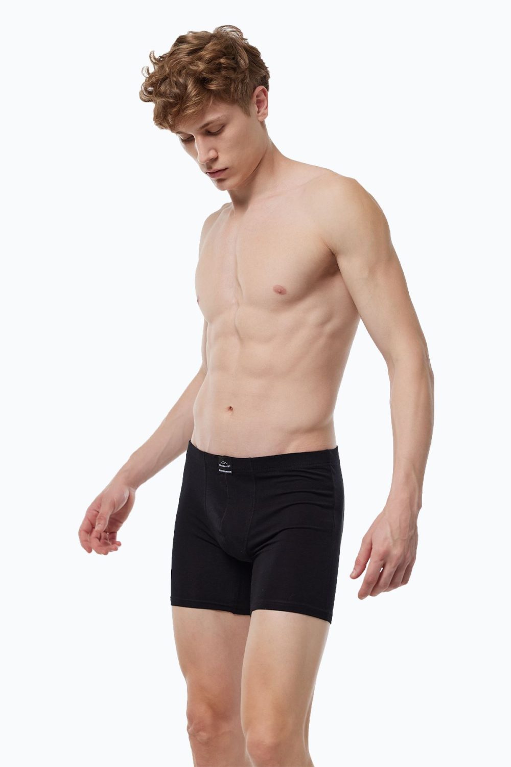 DFN Erkek 3 lü Siyah Premium Collection Modal Uzun Boxer 3M250 - Görsel 4